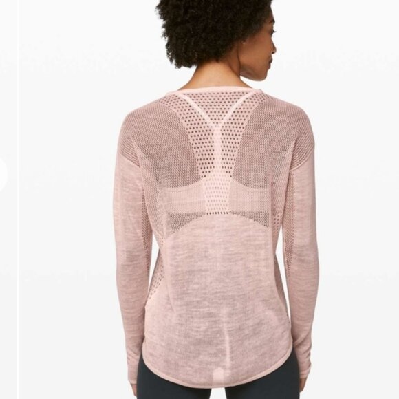Lululemon Still Movement Sweater pink size Linen Blend - Picture 3 of 10